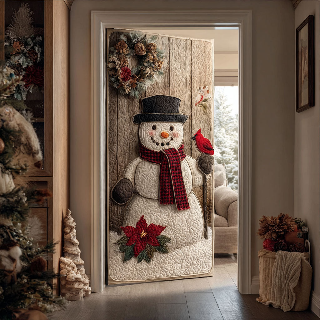 Festive Frost Quilted Door Cover NCU0PT10501