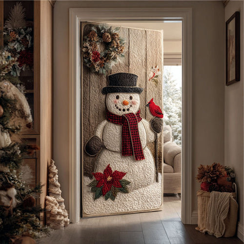 Festive Frost Quilted Door Cover NCU0PT10501