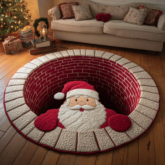Festive Glow Quilted Round Mat NCU0DK10094