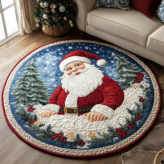 Festive Glow Quilted Round Mat NCU0DK9909