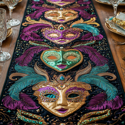 Festive Glow Quilted Table Runner NCU0VH2601