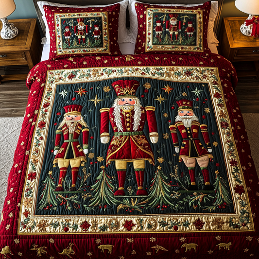 Festive Guard 3-Piece Quilted Bedding Set NCU0VH866