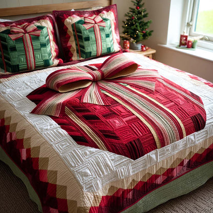 Festive Jewel Box 3-Piece Quilted Bedding Set NCU0XD590