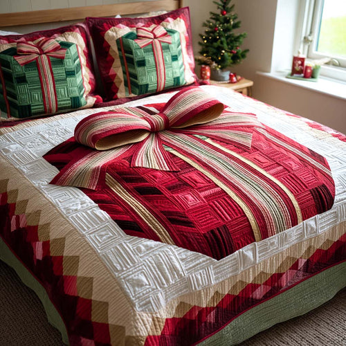 Festive Jewel Box 3-Piece Quilted Bedding Set NCU0XD590