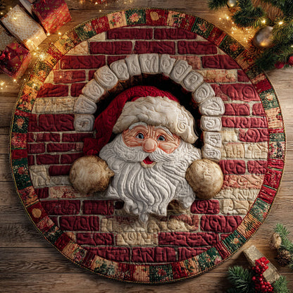 Festive Joy Quilted Round Mat NCU0TV1054