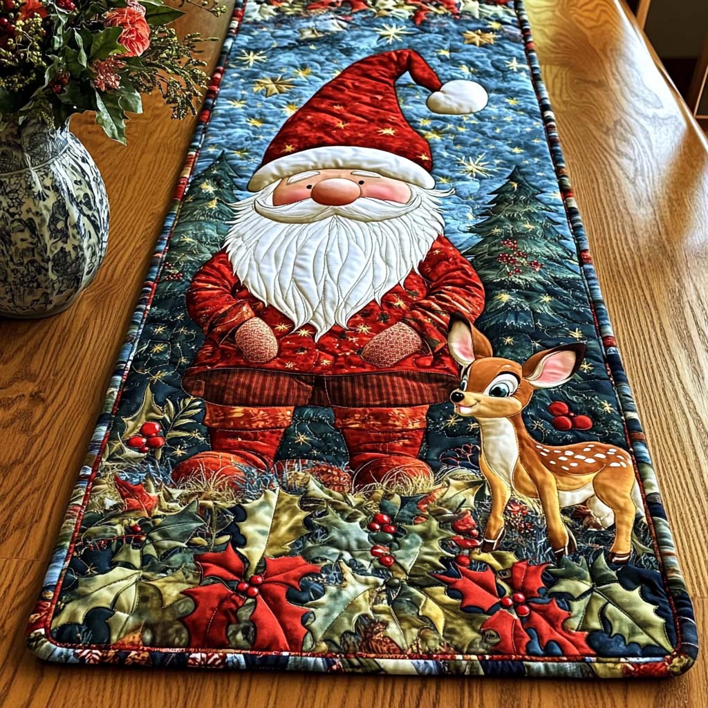 Festive Joy Quilted Table Runner NCU0NT1851