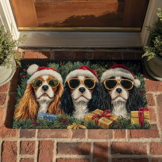 Festive King Charles Doormat NCU0HH640