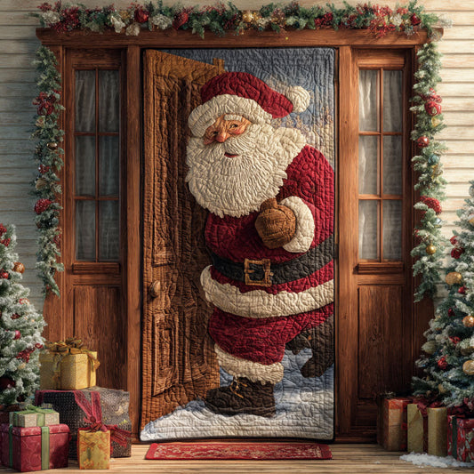 Festive Knock Quilted Door Cover NCU0TV992