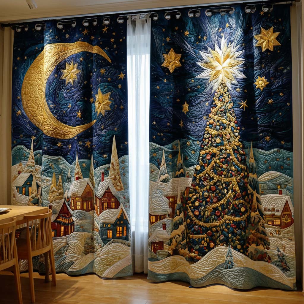 Festive Lights Quilted Curtains NCU0NT11147