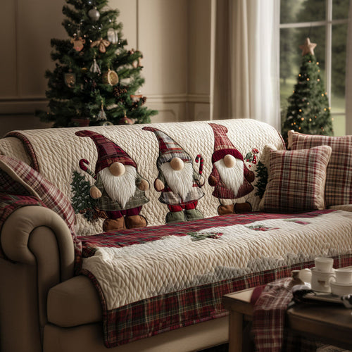 Festive Little Friends Quilted Sofa Cover NCU0PT10469