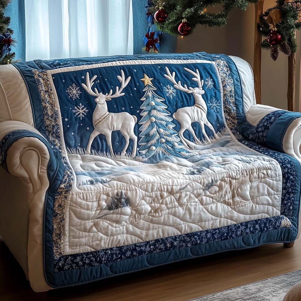Festive Magic Quilted Sofa Cover NCU0NT11044