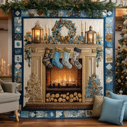 Festive Mantel Quilted Blanket NCU0TH3523