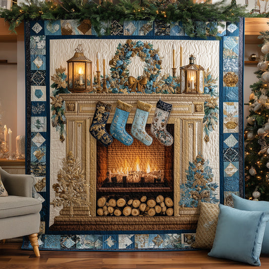 Festive Mantel Quilted Blanket NCU0TH3523