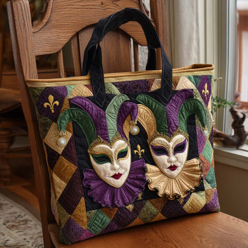 Festive Mask Quilted Tote Bag NCU0NT11580