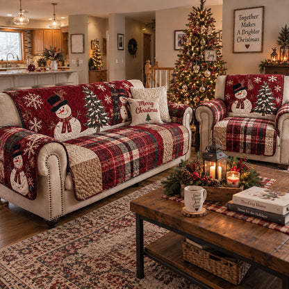 Festive Nights Quilted Sofa Cover NCU0PT9674