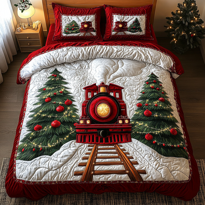 Festive Path 3-Piece Quilted Bedding Set NCU0DK10585