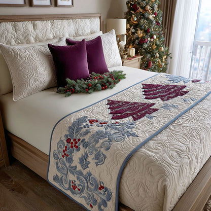 Festive Petals Quilted Bed Runner NCU0PT10646