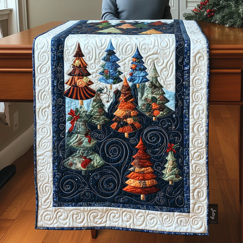 Festive Pine Elegance Quilted Table Runner NCU0PT2131