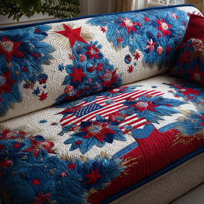 Festive Pine Pride Quilted Sofa Cover NCU0TD1313