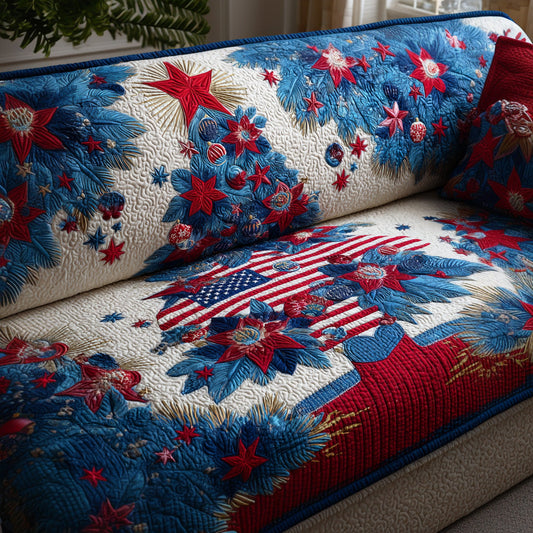 Festive Pine Pride Quilted Sofa Cover NCU0TD1313