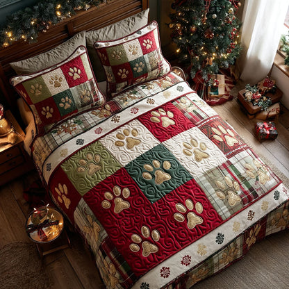 Festive Prints 3-Piece Quilted Bedding Set NCU0TV1142