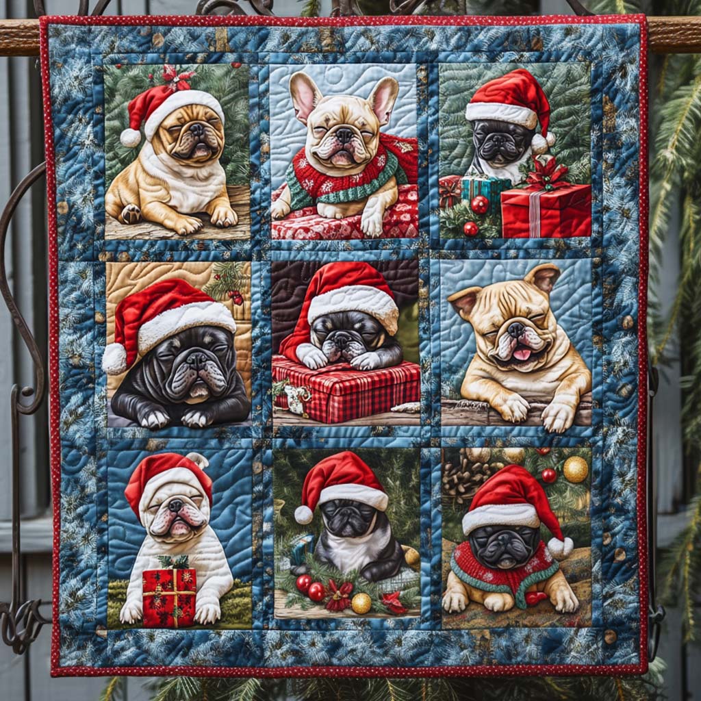 Festive Pups Quilted Blanket NCU0NT1673