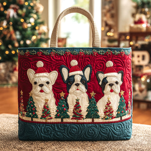 Festive Pups Quilted Tote Bag NCU0TV1308