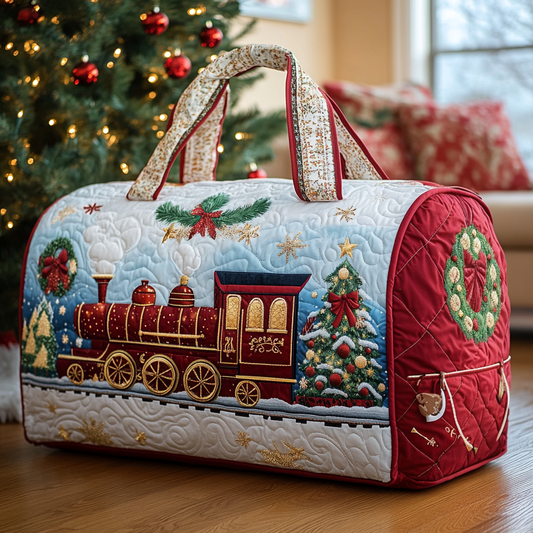 Festive Rails Quilted Duffle Bag NCU0DK9972