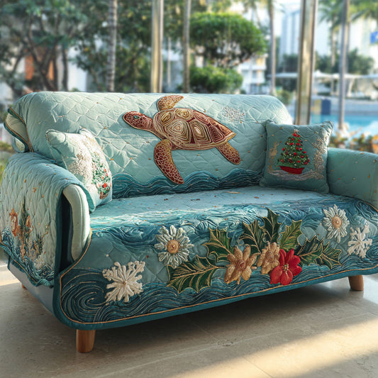 Festive Reef Rider Quilted Sofa Cover NCU0PT10697