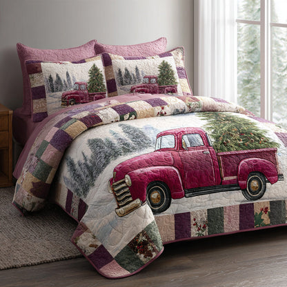 Festive Ride 3-Piece Quilted Bedding Set NCU0DV7641