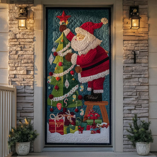 Festive Santa Delight Quilted Door Cover NCU0PT10403