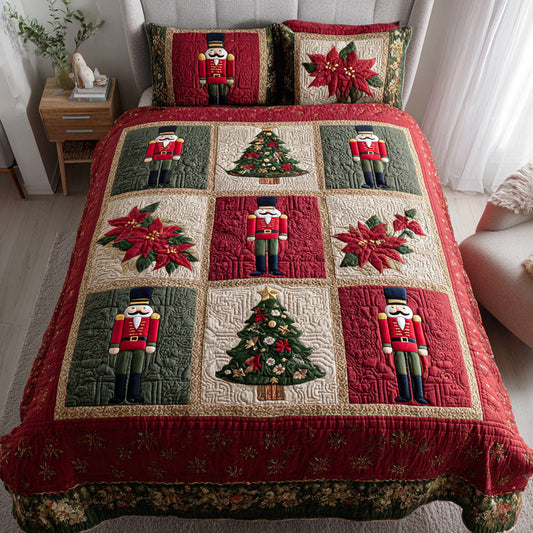 Festive Sentinel 3-Piece Quilted Bedding Set NCU0TD1940
