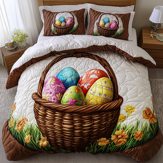 Festive Shells 3-Piece Quilted Bedding Set NCU0DK5220