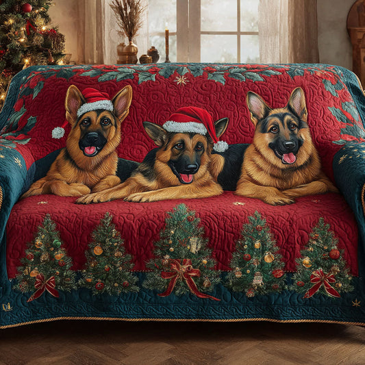 Festive Shepherds Quilted Sofa Cover NCU0TV943