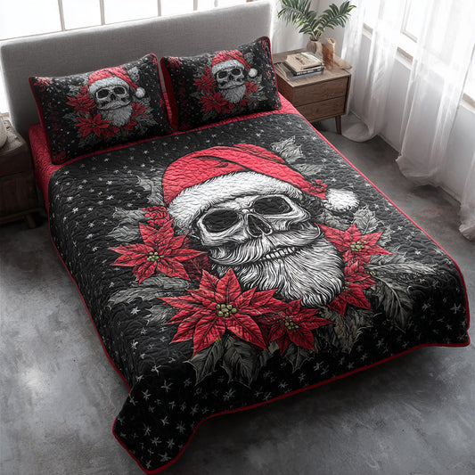 Festive Skull Beard 3-Piece Quilted Bedding Set NCU0HH754