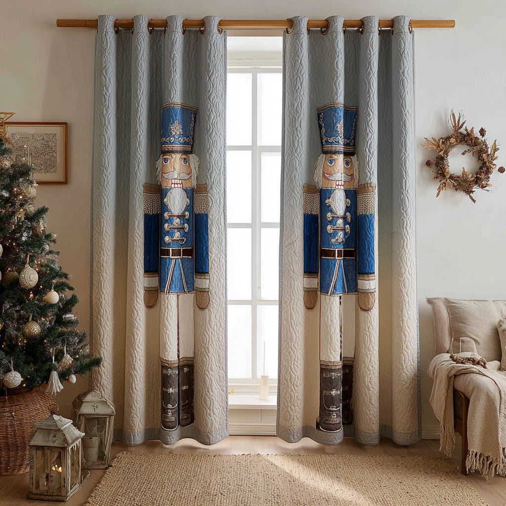 Festive Soldier Quilted Curtains NCU0DV8562