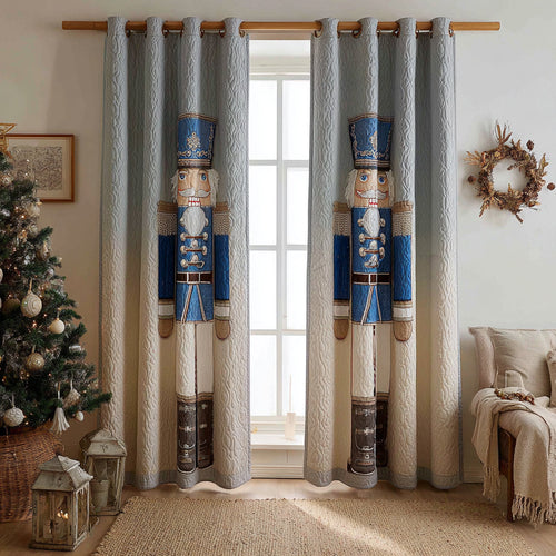 Festive Soldier Quilted Curtains NCU0DV8562