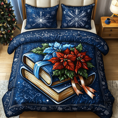 Festive Spine 3-Piece Quilted Bedding Set NCU0TL2079