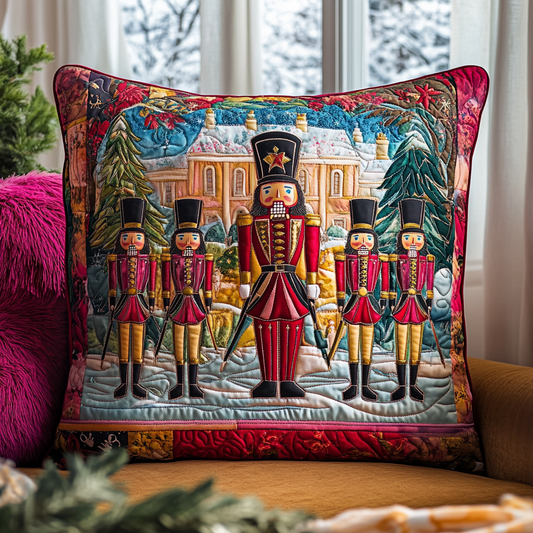 Festive Toy Soldiers Quilted Pillow Case NCU0TL1621