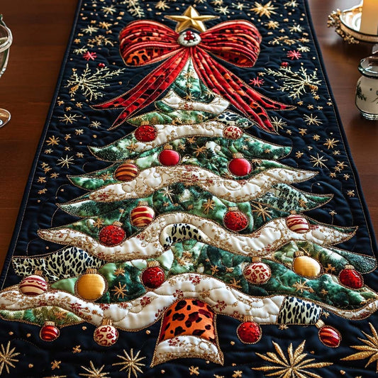 Festive Tree Quilted Table Runner NCU0NT10479