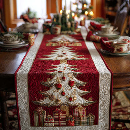 Festive Trees Quilted Table Runner NCU0DV8728