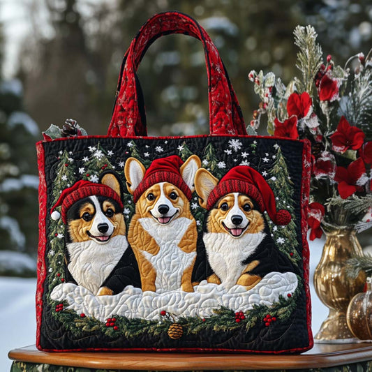 Festive Trio Quilted Tote Bag NCU0NT9761