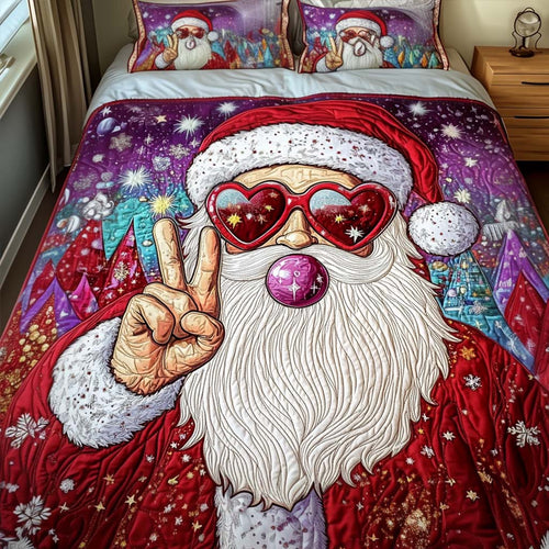 Festive Vibes 3-Piece Quilted Bedding Set NCU0NT2168