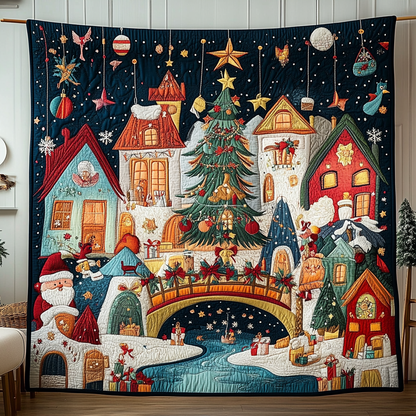 Festive Village Quilted Blanket NCU0VH1202