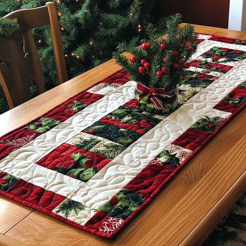 Festive Wonderland Quilted Table Runner NCU0PT1825