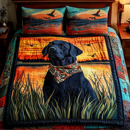 Field Hunter 3-Piece Quilted Bedding Set NCU0NT11502