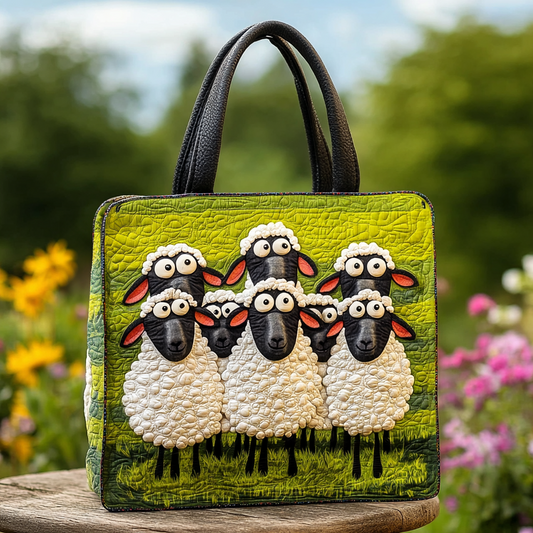 Field Sheep Quilted Tote Bag NCU0DK9020