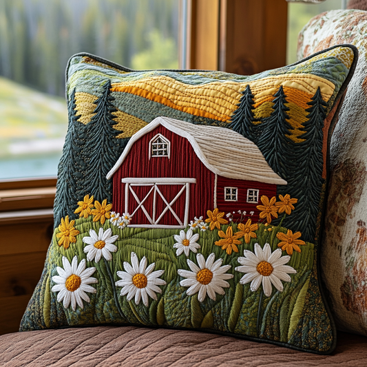 Field of Daisies Quilted Pillow Case NCU0DV4794