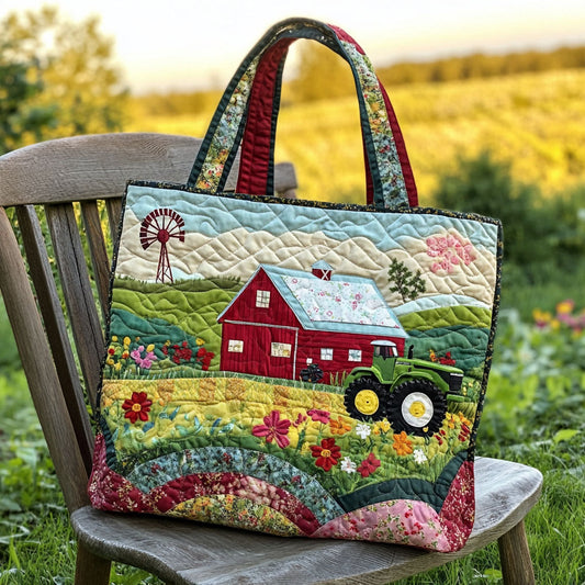 Field of Dreams Quilted Tote Bag NCU0PT7972