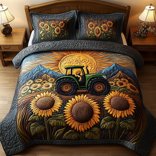 Fields and Furrows 3-Piece Quilted Bedding Set NCU0DV4577